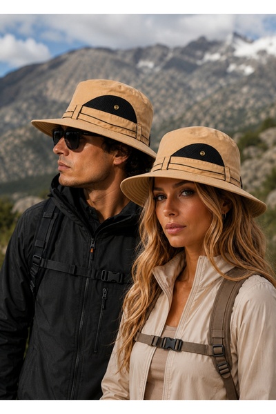 GlassySKY Luxury Safari Style Mesh Breathable Unisex Women/Men Hat