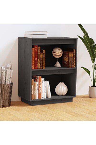 Concept Dulap consolă, gri, 60x34x75 cm, lemn masiv de pin