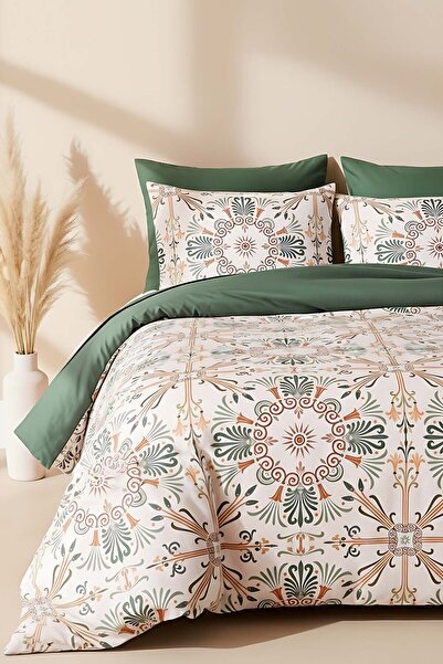 Rivaİstanbul Ethnic Palace Double Duvet Cover Set Cotton