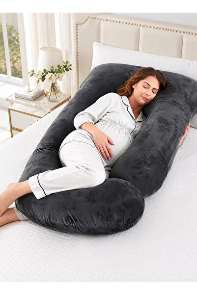 Generic Black G-Shape Full Body Maternity Pillow, Pain Relief Support Cushion...
