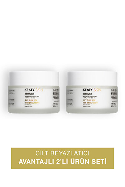 KEATY 2'li Pirinç Özlü Cilt Beyazlatıcı Krem