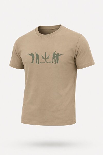 SINGLE SWORD okrugla kragna Majica kratkih rukava Štampano T-shirt