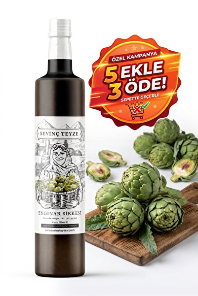 Organik Teyze Sevinç Teyze Doğal Fermantasyon Enginar Sirkesi 500ml - Katkısı...
