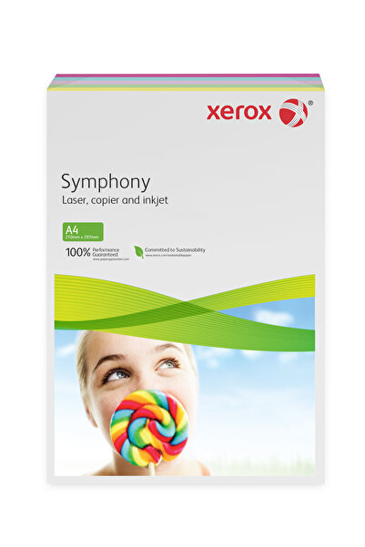 Xerox Hârtie copiator A4 asortată, 80g, 5 x 50 coli/Top.