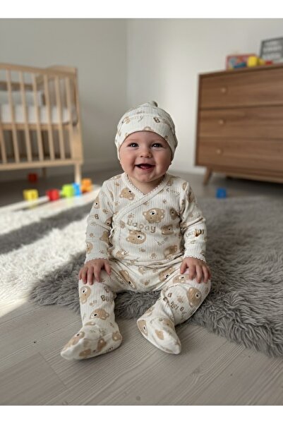 ruhaay Gift Baby Newborn Hospital Release Beanie Long Sleeve Children's Print...