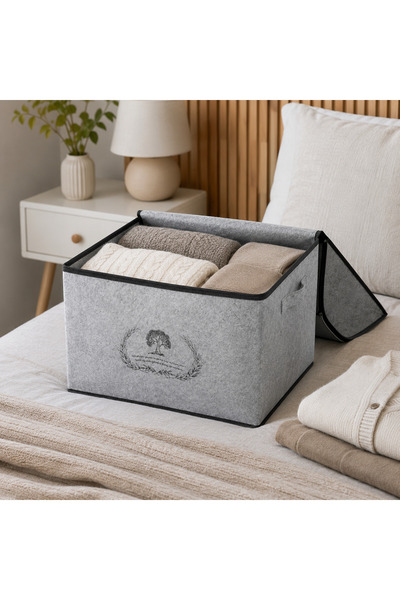Less Home Keçe Fermuarlı Sandık Megaplus