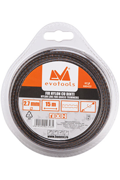 Evotools Fir de nailon cu dinți 15 m 2,70 mm