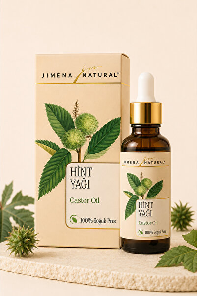 Jimena Natural Castor Oil 100% Natural Cold Pressed 30 Ml, Castor Oil