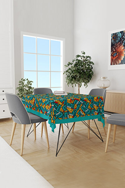 Moud's 90's Cassette Patterned Suede Carefree Tablecloth