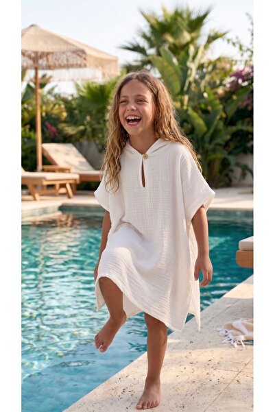 NOU 100% Cotton 2 Layer Muslin Poncho - Hello Beach
