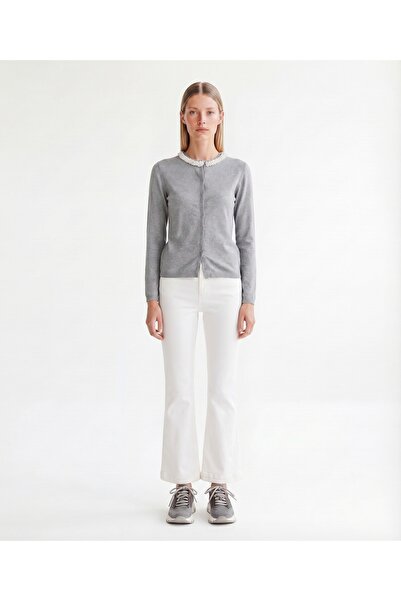 Yargıcı Regular Crew Neck Long Sleeve Cardigan