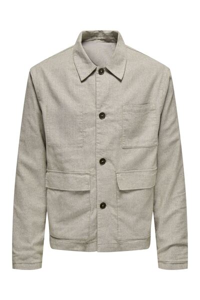 Only & Sons Men's Onskane Linen Mix Casual 0245 Jacket OS22031579-4635827