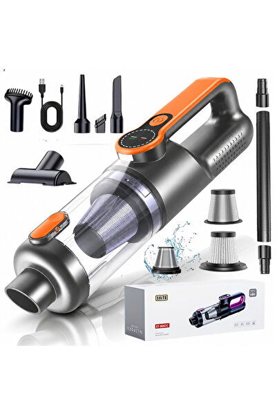Omaly Aspirator de mana Portabil, Mini aspirator auto fara Fir, 12000Pa, 2in1...