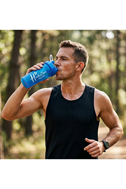 herbazone point HerbaZone Protein Shaker Mavi - Sporcu & Antrenman, Sızdırmaz...