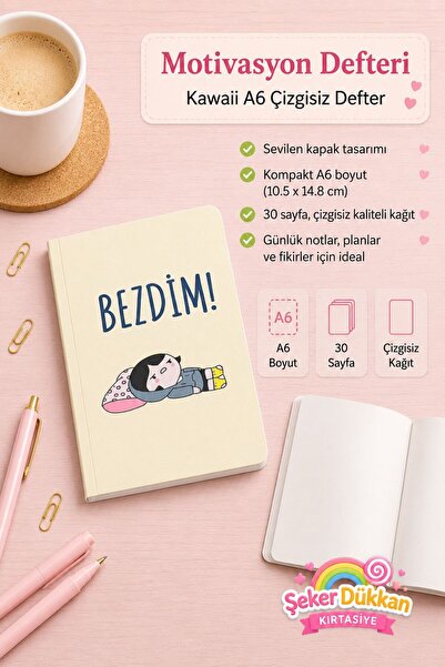 ÖZ KIRTASİYE Bezdim Çizgisiz Hediyelik Defter