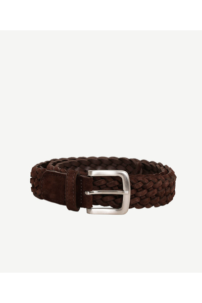 Yargıcı Suede Leather Knitted Belt