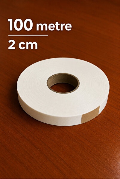 Leg Interlining - Double Sided Adhesive Interlining 100 Mt - Width 2cm Iron-On (WITH PAPER)
