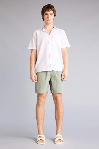 DeFacto Kurze, weiche Badeshorts mit normaler Passform und Knöpfen E0993AX25HS