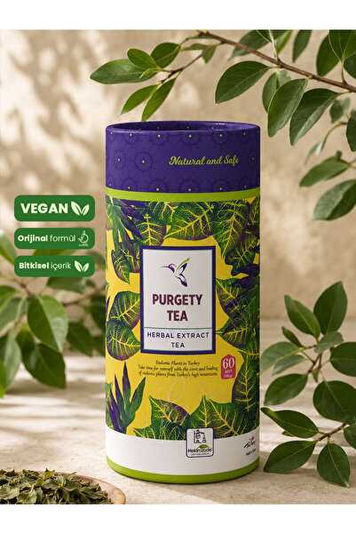 Hekimzade PURGETY TEA PAKET ÇAY - Sedir Yaprağı İçeren Bitkisel Karışım 60 Ad...