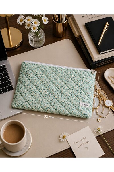 nartella Mini Papatya Tablet Çantası 10-13 İnç iPad Kılıfı Kapitone Organizer...