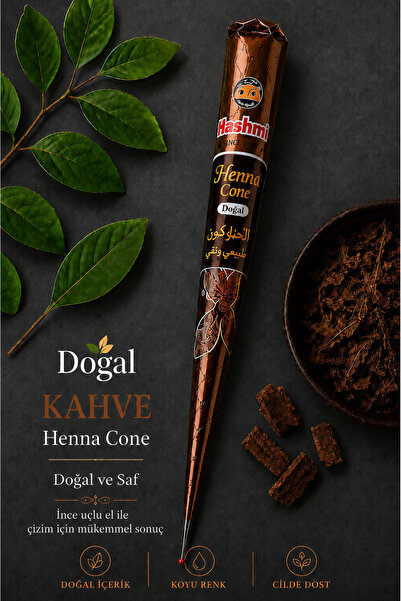 hennadibace Kahverengi Hint Kınası Külah Hint Kınası - Brown Henna Cone Tatto...