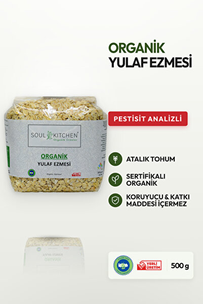 Soul Kitchen Organik Ürünler Organik Sertifikalı Yulaf Ezmesi Katkısız Analiz...