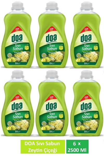 Doa Liquid Soap Olive Blossom 2.5 Lt X 6 Pieces