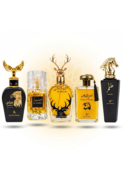 Ayelet Set de 5 parfumuri orientale 100ML - Qannas Black + Al Hamra + Al Mali...