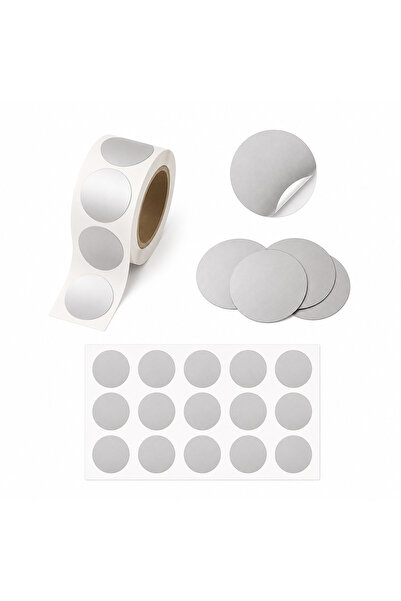 repro design Autocolant argintiu cu puncte adezive de 3 cm 20 buc