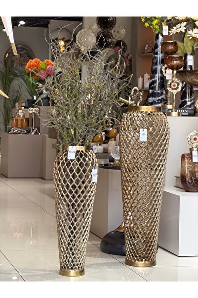YASAR CONCEPT Montaro Metal Yer Vazosu Set