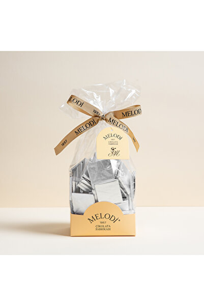 Melodi Çikolata Gümüş Yaldızlı Sütlü Madlen 500g
