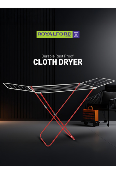 ROYALFORD Cloth Dryer, Durable Rust Proof, Iron Wire & Frame, RF10174
