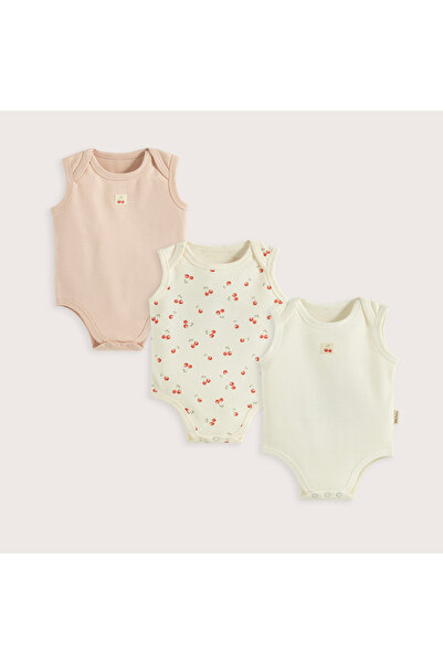 Chakra Cherry Boom 3'Lü Kolsuz Body Kutu Set Vanilya/Pembe