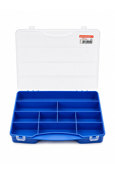 FERAH PLASTİK Balıkçı Organizer Kutusu Olta Malzemesi Kutusu Çok Bölmeli Plas...