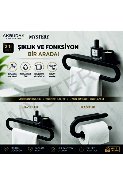 MYSTERY METAL Havluluk tuvalet kağıdı Banyo Düzenleyici Kağıt