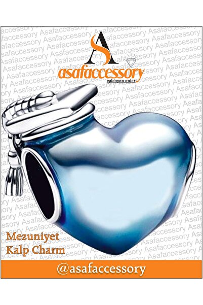 asaf Mezuniyet charm | gümüş kaplama