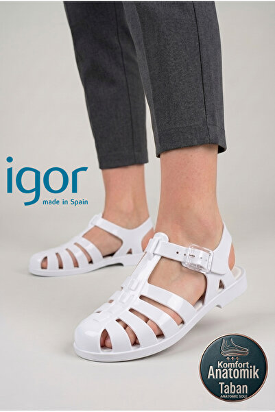 IGOR Biarritz Kadın Beyaz Sandalet KADIN SANDALET S10258