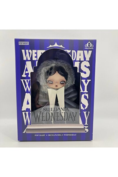 Pop Mart x Skullpanda POP MART Peluş Bebek "SKULLPANDA × Wednesday - Nevermor...
