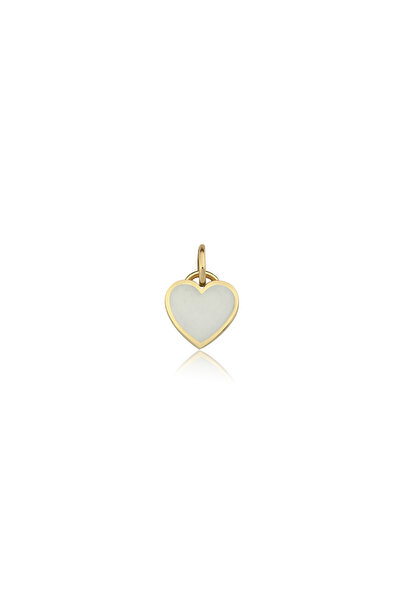 Cherry by Özkonak Beyaz Kalp Charm