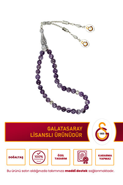 Galatasaray GS AMETİST DOĞALTAŞ TESPİH