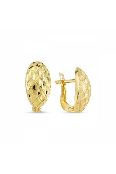 Sembol Gold Altın Küpe J Modeli