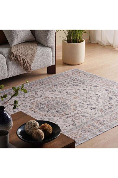 PAN HOME Vermont Chenille Printed Rug 120x160cm - Beige