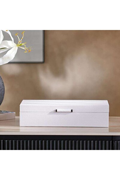 PAN HOME Kate Pu Decor Box 25.2x13.3x7.3cm - White