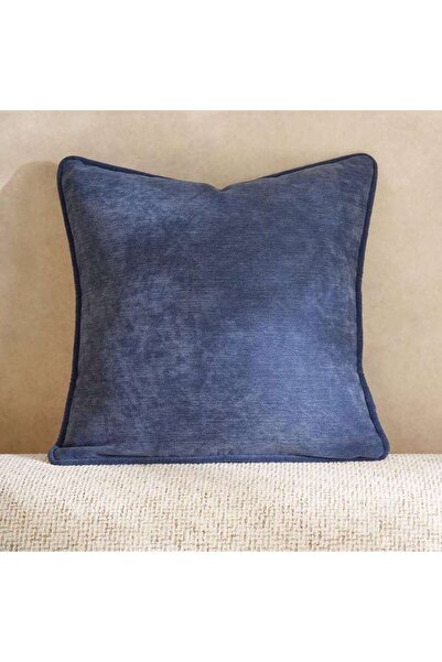 PAN HOME Fs.habitat Textured Velvet Cushion Cover With Piping 60x60cm-navy