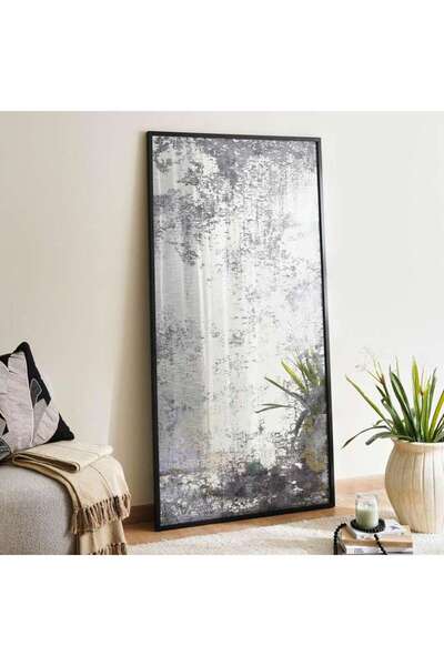 PAN HOME Leroy Floor Mirror 91.4x3x182.8cm - Black