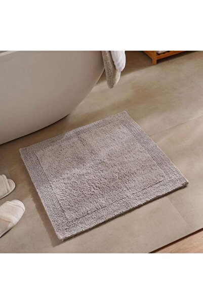 PAN HOME Hydrosoft Reversible Cotton Bathmat 60x60cm - Silver Mist
