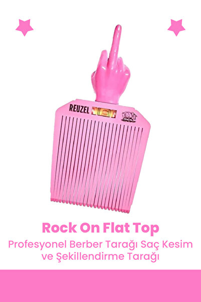 Reuzel Rock on Flat Top Professional Barber Comb Hair Cutting and Styling Comb