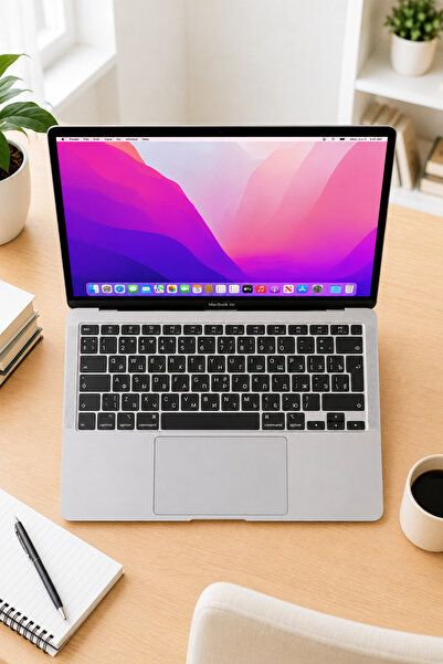 Mcstorey Rusça Klavye Koruyucu Macbook Air M1 Kılıfı 13inç A2179 A2337 Ile Uy...