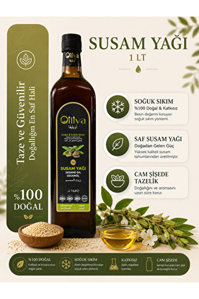 OILIVA GIDA SAN. VE DIŞ TİC. LTD. ŞTİ. %100 Doğal Saf Soğuk Sıkım Susam Yağı ...
