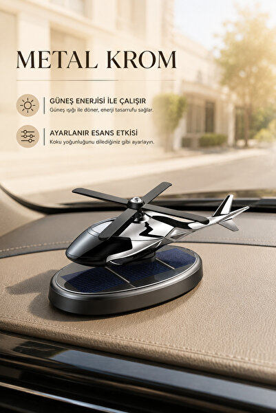 toniazon Araba Aksesuarı / Esansı - Helikopter - Jet (METAL KROM) Oto Parfüm Jet